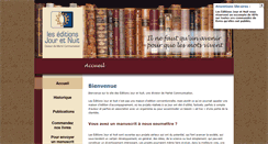 Desktop Screenshot of editionsjouretnuit.com